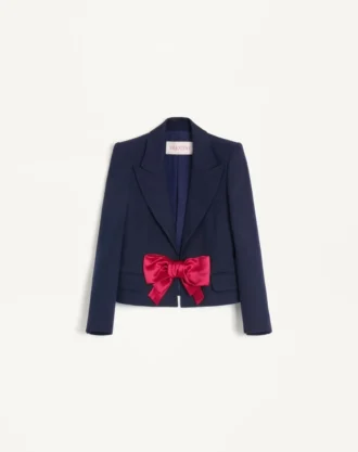 Viskosejacke mit Schleife