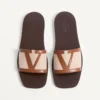 Viva Superstar Slide Sandale aus Canvas und Nappaleder