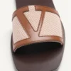 Viva Superstar Slide Sandale aus Canvas und Nappaleder