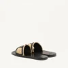 Viva Superstar Slide-Sandale aus Raffia mit Häkelstickerei Viva Superstar Slide-Sandale aus Raffia mit Häkelstickerei