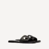 Vlogo Cut-Out Calfskin Slide Sandal Vlogo Cut-Out Calfskin Slide Sandal