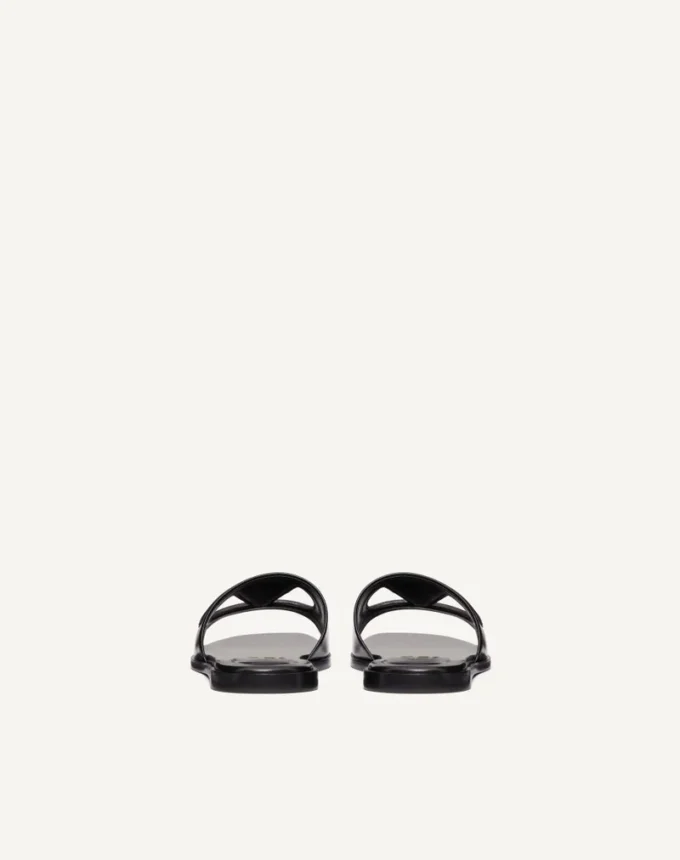 Vlogo Cut-Out Calfskin Slide Sandal Vlogo Cut-Out Calfskin Slide Sandal