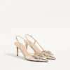 Vlogo Glow Laminierte Nappa-Slingback-Pumps 80 mm / 3,15 Zoll