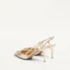 Vlogo Glow Laminierte Nappa-Slingback-Pumps 80 mm / 3,15 Zoll