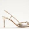 Vlogo Glow Laminierte Nappa-Slingback-Pumps 80 mm / 3,15 Zoll