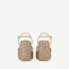 Vlogo Kalbsleder-Sandalette mit Cut-Out-Design und 110 mm Keilabsatz Vlogo Kalbsleder-Sandalette mit Cut-Out-Design und 110 mm Keilabsatz