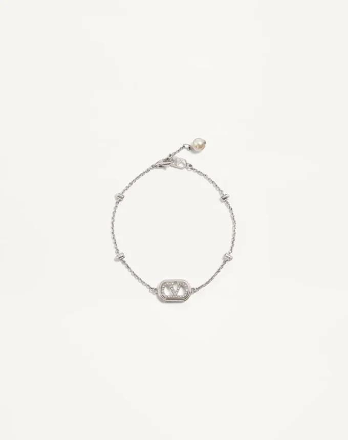 Vlogo Signature Armband aus Metall, Perlen und Swarovski®-Kristallen Vlogo Signature Armband aus Metall, Perlen und Swarovski®-Kristallen