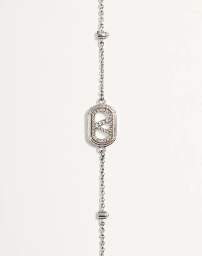 Vlogo Signature Armband aus Metall, Perlen und Swarovski®-Kristallen Vlogo Signature Armband aus Metall, Perlen und Swarovski®-Kristallen