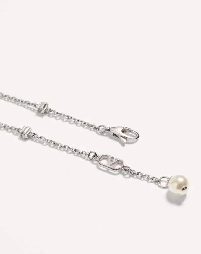 Vlogo Signature Armband aus Metall, Perlen und Swarovski®-Kristallen Vlogo Signature Armband aus Metall, Perlen und Swarovski®-Kristallen