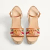 Vlogo Signature Cherryfic Pattern Wedge Sandal 120 mm Vlogo Signature Cherryfic Pattern Wedge Sandal 120 mm