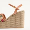 Vlogo Signature Cherryfic Pattern Wedge Sandal 120 mm Vlogo Signature Cherryfic Pattern Wedge Sandal 120 mm