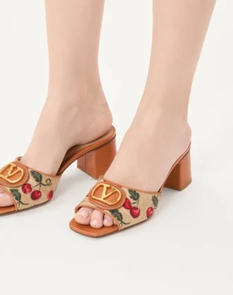 Vlogo Signature Cherryfic Slide Sandal 60 mm Vlogo Signature Cherryfic Slide Sandal 60 mm