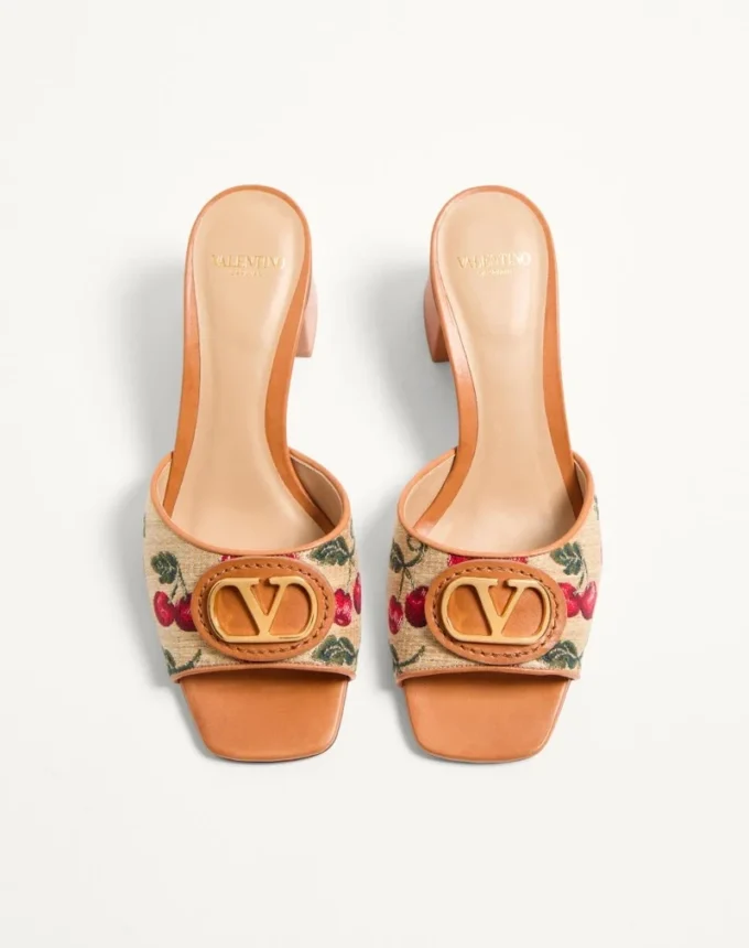 Vlogo Signature Cherryfic Slide Sandal 60 mm Vlogo Signature Cherryfic Slide Sandal 60 mm