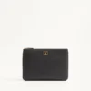 Vlogo Signature Clutch aus genarbtem Kalbsleder Vlogo Signature Clutch aus genarbtem Kalbsleder