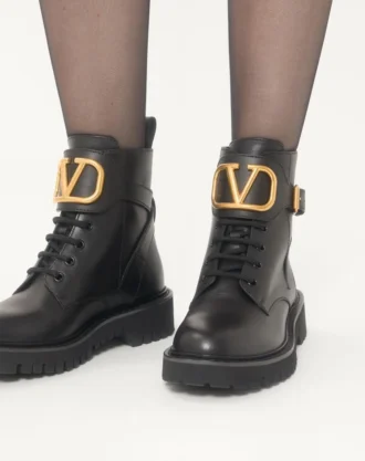 Vlogo Signature Combat-Stiefel aus Kalbsleder 35 mm / 0,8 Zoll