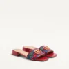 Vlogo Signature Denim-Pantolette mit Cherryfic-Stickerei 20 mm Vlogo Signature Denim-Pantolette mit Cherryfic-Stickerei 20 mm