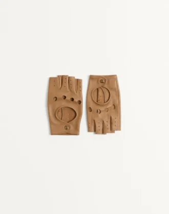 Vlogo Signature Fingerlose Handschuhe aus Nappaleder