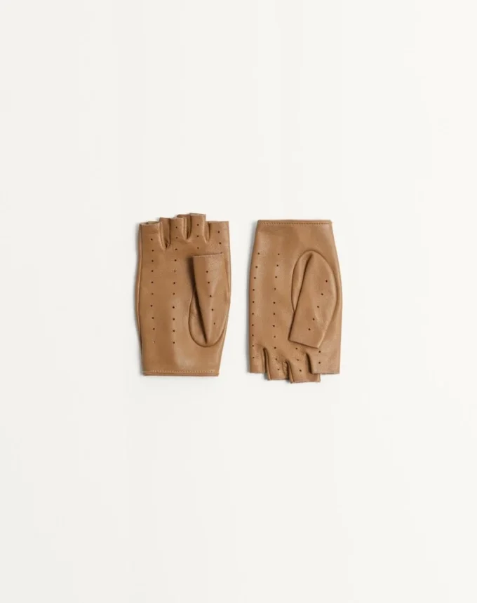 Vlogo Signature Fingerlose Handschuhe aus Nappaleder