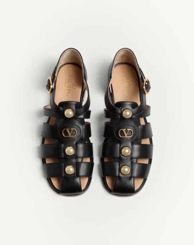 Vlogo Signature Fischer-Sandalen aus Kalbsleder 20 mm Vlogo Signature Fischer-Sandalen aus Kalbsleder 20 mm