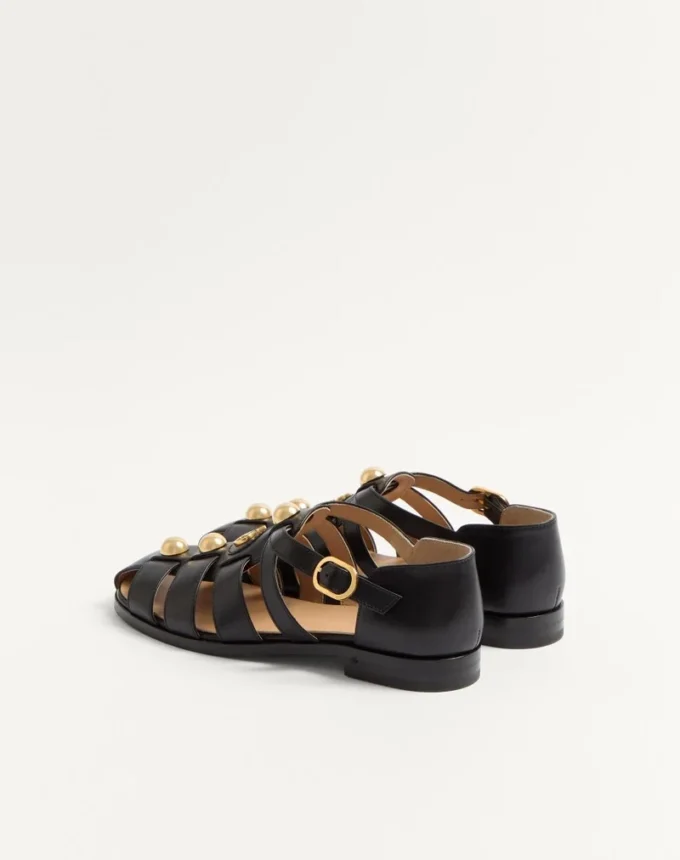 Vlogo Signature Fischer-Sandalen aus Kalbsleder 20 mm Vlogo Signature Fischer-Sandalen aus Kalbsleder 20 mm