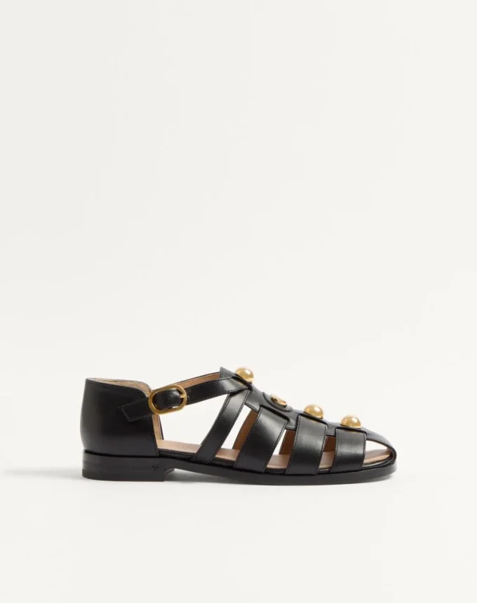 Vlogo Signature Fischer-Sandalen aus Kalbsleder 20 mm Vlogo Signature Fischer-Sandalen aus Kalbsleder 20 mm