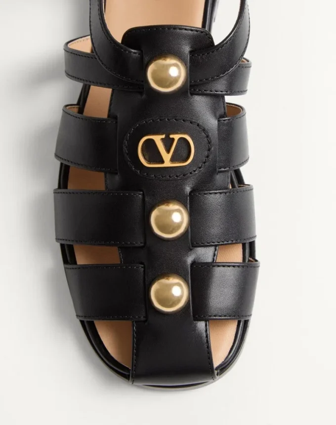 Vlogo Signature Fischer-Sandalen aus Kalbsleder 20 mm Vlogo Signature Fischer-Sandalen aus Kalbsleder 20 mm