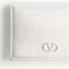 VLogo Signature Geldbörse aus laminiertem genarbtem Kalbsleder VLogo Signature Geldbörse aus laminiertem genarbtem Kalbsleder