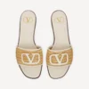 Vlogo Signature gewebte Raffia-Sandale 80 mm Vlogo Signature gewebte Raffia-Sandale 80 mm
