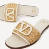 Vlogo Signature gewebte Raffia-Sandale 80 mm Vlogo Signature gewebte Raffia-Sandale 80 mm