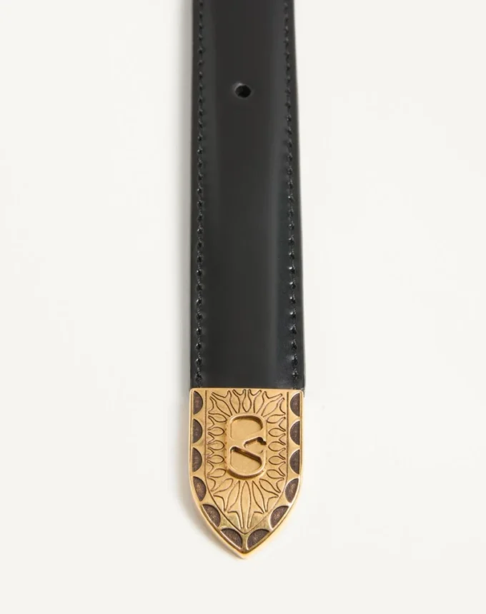 Vlogo Signature Gürtel aus gebürstetem Kalbsleder 20 mm Vlogo Signature Gürtel aus gebürstetem Kalbsleder 20 mm