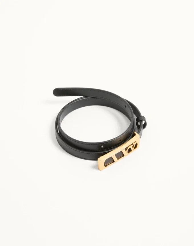 VLogo Signature Gürtel aus glänzendem Kalbsleder 15 mm VLogo Signature Gürtel aus glänzendem Kalbsleder 15 mm