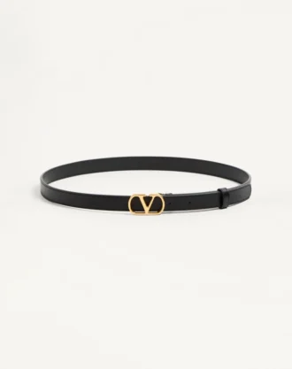 Vlogo Signature Gürtel aus glänzendem Kalbsleder 20 mm