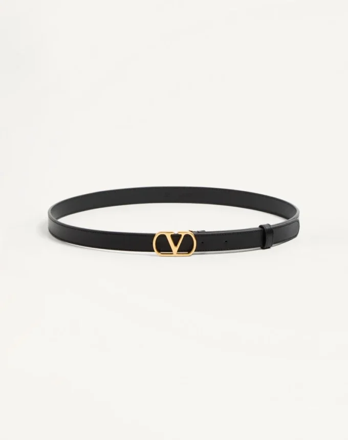 Vlogo Signature Gürtel aus glänzendem Kalbsleder 20 mm Vlogo Signature Gürtel aus glänzendem Kalbsleder 20 mm