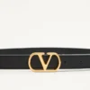 Vlogo Signature Gürtel aus glänzendem Kalbsleder 20 mm Vlogo Signature Gürtel aus glänzendem Kalbsleder 20 mm