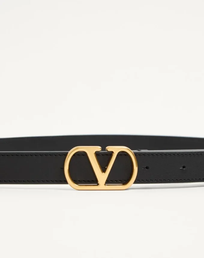 Vlogo Signature Gürtel aus glänzendem Kalbsleder 20 mm Vlogo Signature Gürtel aus glänzendem Kalbsleder 20 mm