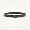 VLogo Signature Gürtel aus glänzendem Kalbsleder 30 mm VLogo Signature Gürtel aus glänzendem Kalbsleder 30 mm