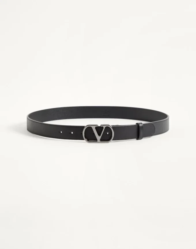 VLogo Signature Gürtel aus glänzendem Kalbsleder 30 mm VLogo Signature Gürtel aus glänzendem Kalbsleder 30 mm