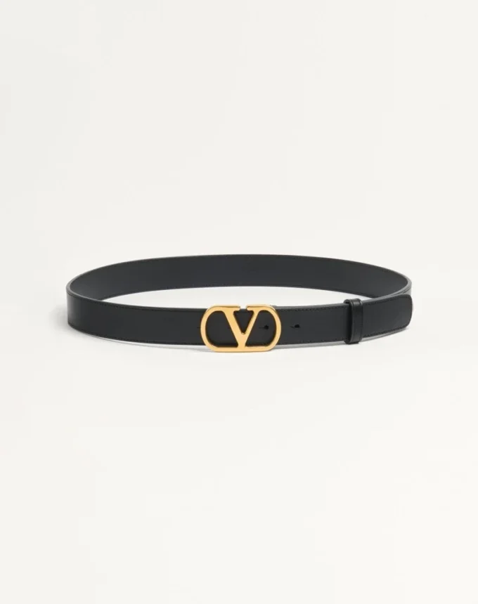 Vlogo Signature Gürtel aus glänzendem Kalbsleder 30 mm Vlogo Signature Gürtel aus glänzendem Kalbsleder 30 mm