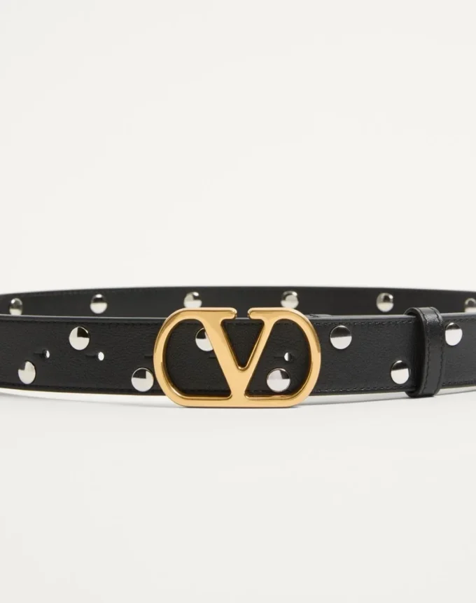 VLogo Signature Gürtel aus glänzendem Kalbsleder 30 mm VLogo Signature Gürtel aus glänzendem Kalbsleder 30 mm