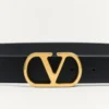 Vlogo Signature Gürtel aus glänzendem Kalbsleder 30 mm Vlogo Signature Gürtel aus glänzendem Kalbsleder 30 mm