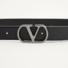 VLogo Signature Gürtel aus glänzendem Kalbsleder 30 mm VLogo Signature Gürtel aus glänzendem Kalbsleder 30 mm
