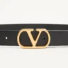 Vlogo Signature Gürtel aus glänzendem Kalbsleder 30 mm Vlogo Signature Gürtel aus glänzendem Kalbsleder 30 mm