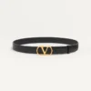 Vlogo Signature Gürtel aus Krokodilleder 30 mm