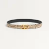 Vlogo Signature Gürtel aus Pythonleder 30 mm