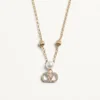 VLogo Signature Halskette aus Metall, Perlen und Swarovski®-Kristallen VLogo Signature Halskette aus Metall, Perlen und Swarovski®-Kristallen