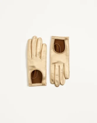 Vlogo Signature Handschuhe aus laminiertem Nappaleder