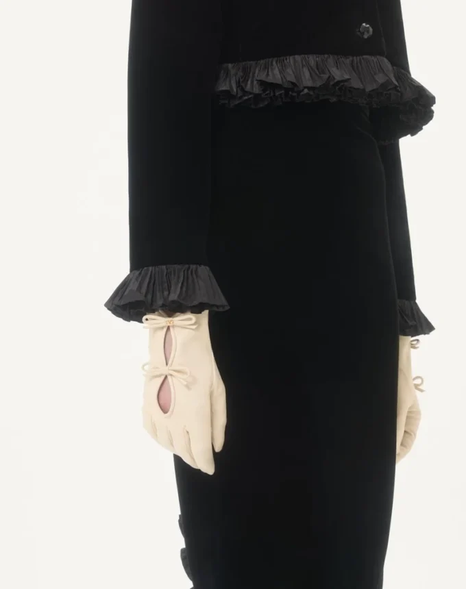 VLogo Signature Handschuhe aus Nappaleder mit Schleifen