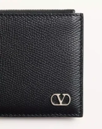 Vlogo Signature Kartenetui aus genarbtem Kalbsleder
