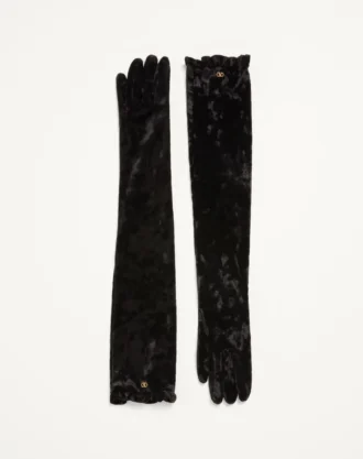 VLogo Signature Lange Chenille-Handschuhe VLogo Signature Lange Chenille-Handschuhe