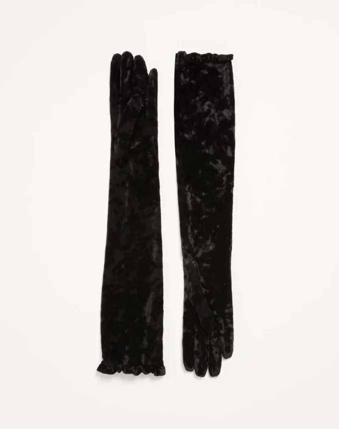 VLogo Signature Lange Chenille-Handschuhe